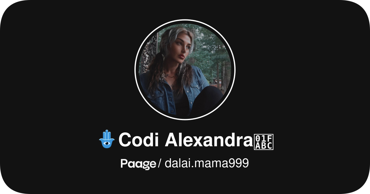 🪬Codi Alexandra🪼