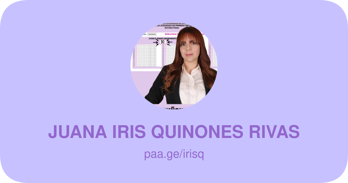 JUANA IRIS QUIÑONES RIVAS