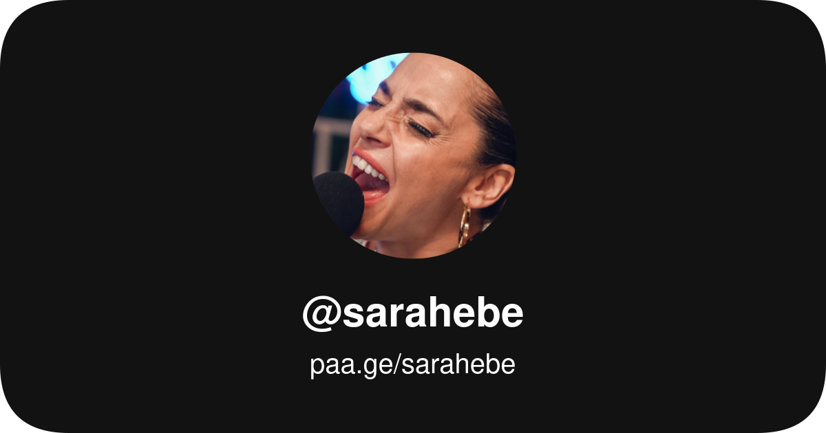 Sarabe Example @sarahebe